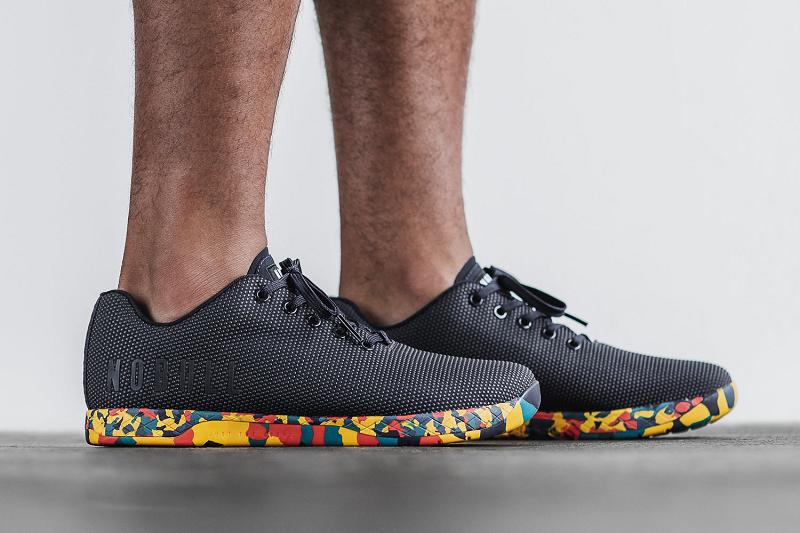 Men's Nobull Ink Wild Marigold Trainers Black | SG U2305Z